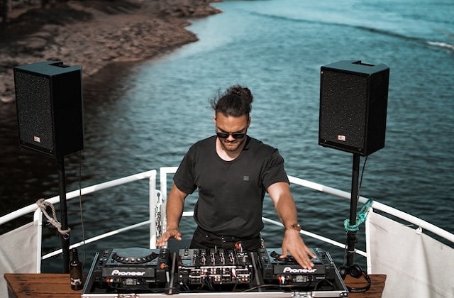 DJ on a yacht