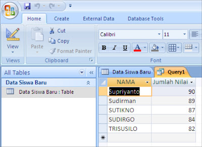 Cara menciptakan Query dalam Microsoft Access Cara menciptakan Query dalam Microsoft Access