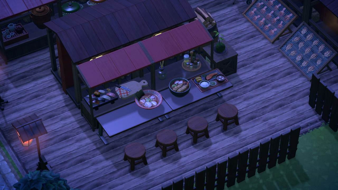 Animal Crossing Island Tour - Ramen Stall