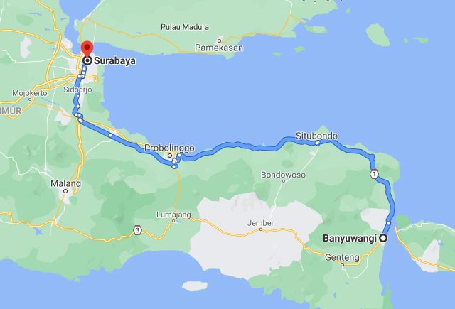 Berapa Jam Perjalanan Banyuwangi ke Surabaya