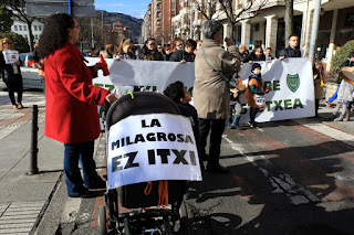 Manifestación del colegio La Milagrosa