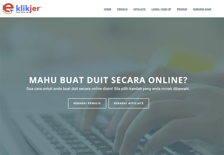 Klikjer - Platform Buat Duit Secara Online