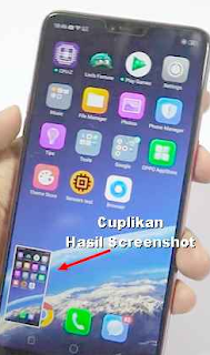 Cara Screenshot di Oppo F7 terbaru dengan 3 Metode
