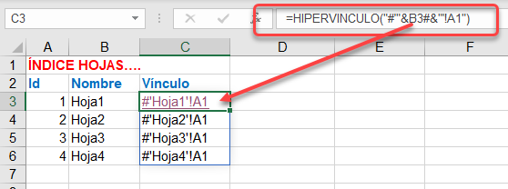 INDICAR.LIBRO para crear índice de hojas