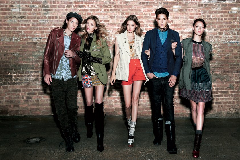 8seconds F/W 12.13 — Lindsey Wixson, Lily Donaldson, Cesar Casier, Ali Lagarde, Ondria Hardin & Jaco van den Hoven