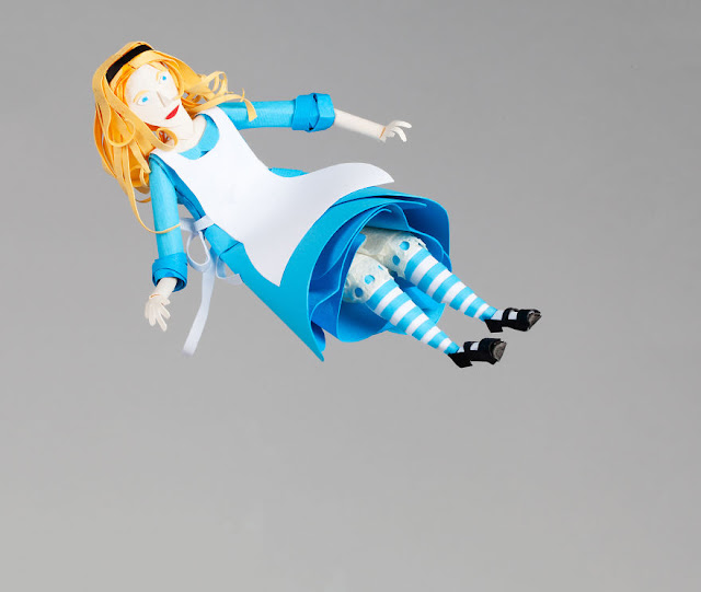 Paper art of Alice in wonderland by Julianna Szabo