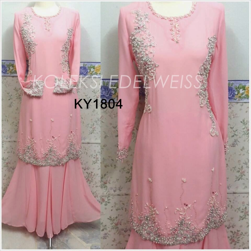 KOLEKSI EDELWEISS Baju Kurung Moden untuk majlis tunang dan nikah