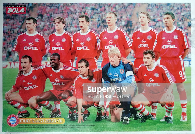 BAYERN MUENCHEN TEAM SQUAD 2000