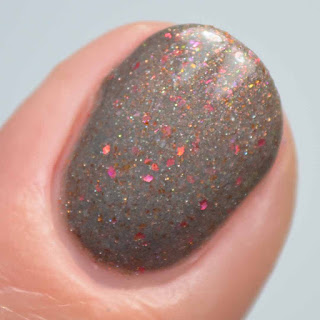 gray glitter nail polish