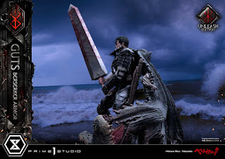 Berserk - Guts in Bersrk Armor Rage Edition y Unleash Edition Statues de Prime 1 Studio