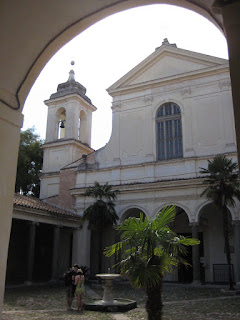 Courtyard of Basilica di San Clemente.