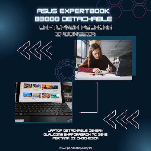 ASUS ExpertBook B3000 Detachable : Laptopnya Mahasiswa Indonesia