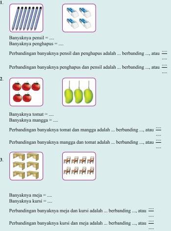 Soal Matematika SD Kelas 6 - Pecahan sebagai Perbandingan