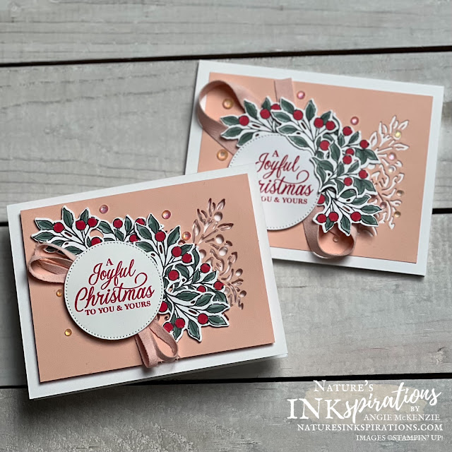Merriest Moments Fond of Autumn Christmas CAS(e) (basic white cards) | Nature's INKspirations by Angie McKenzie