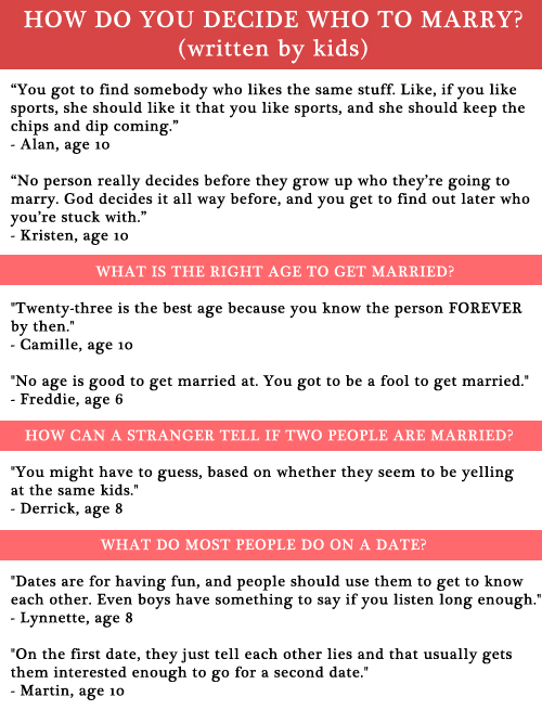 Funny things that kids say: