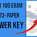 Super 100 Exam Paper 2023 Official Answer Key 