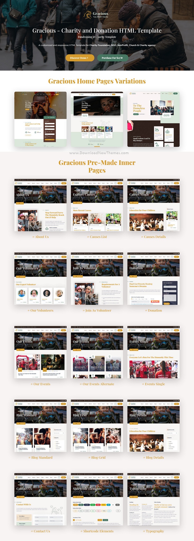 Charity and Donation Responsive Template