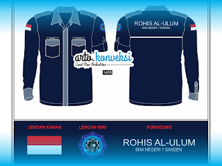 Desain Kemeja PDL Lengan Panjang