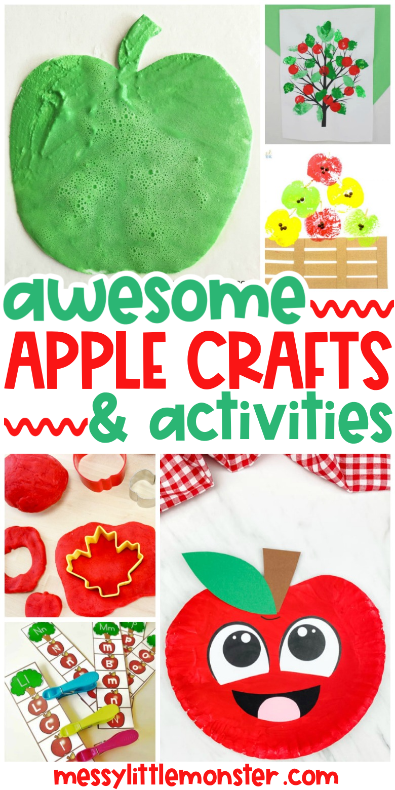 apple crafts and activities for kids