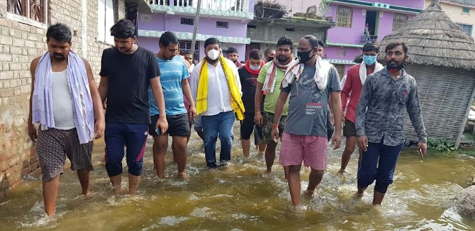 तरैया विधानसभा क्षेत्र में फिर से बाढ़ आने पर दुखी हुए युवराज सुधीर सिंह