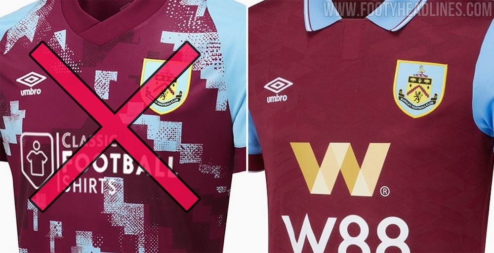 No More Classic Football Shirts: Burnley Announce Betting Firm W88 as New  Kit Sponsor - Footy Headlines