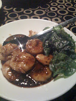 Black Pepper Shrimp and Crispy Spinach