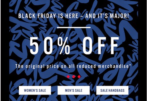 ALDO Canada Black Friday 50% Off Original Price