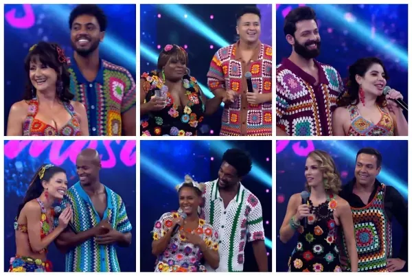 camisas de croche masculinas dança dos famosos