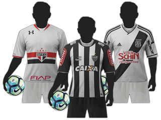 Kit Uniforme Completo - SB Kits - Brasil Serie A para Brasfoot 2017