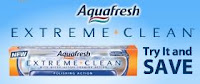 Free Aqua Fresh Extreme Clean Toothpaste