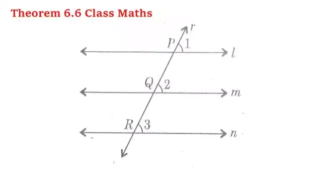 Theorem 6.6 Class 9 Maths Explanation with Proof