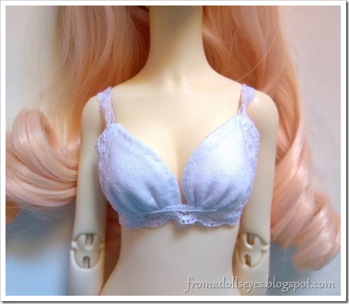 Making bras for bjds.  Worn by the doll, it looks great.