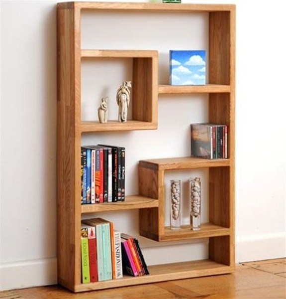 wood bookshelves