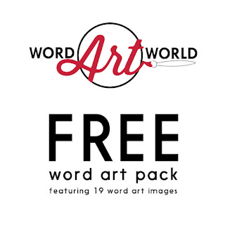 Free digital Scrapbooking word art pack from word art world