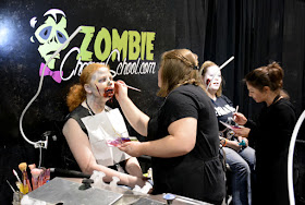 Zombie Makeup at Walker Stalker Con 2015