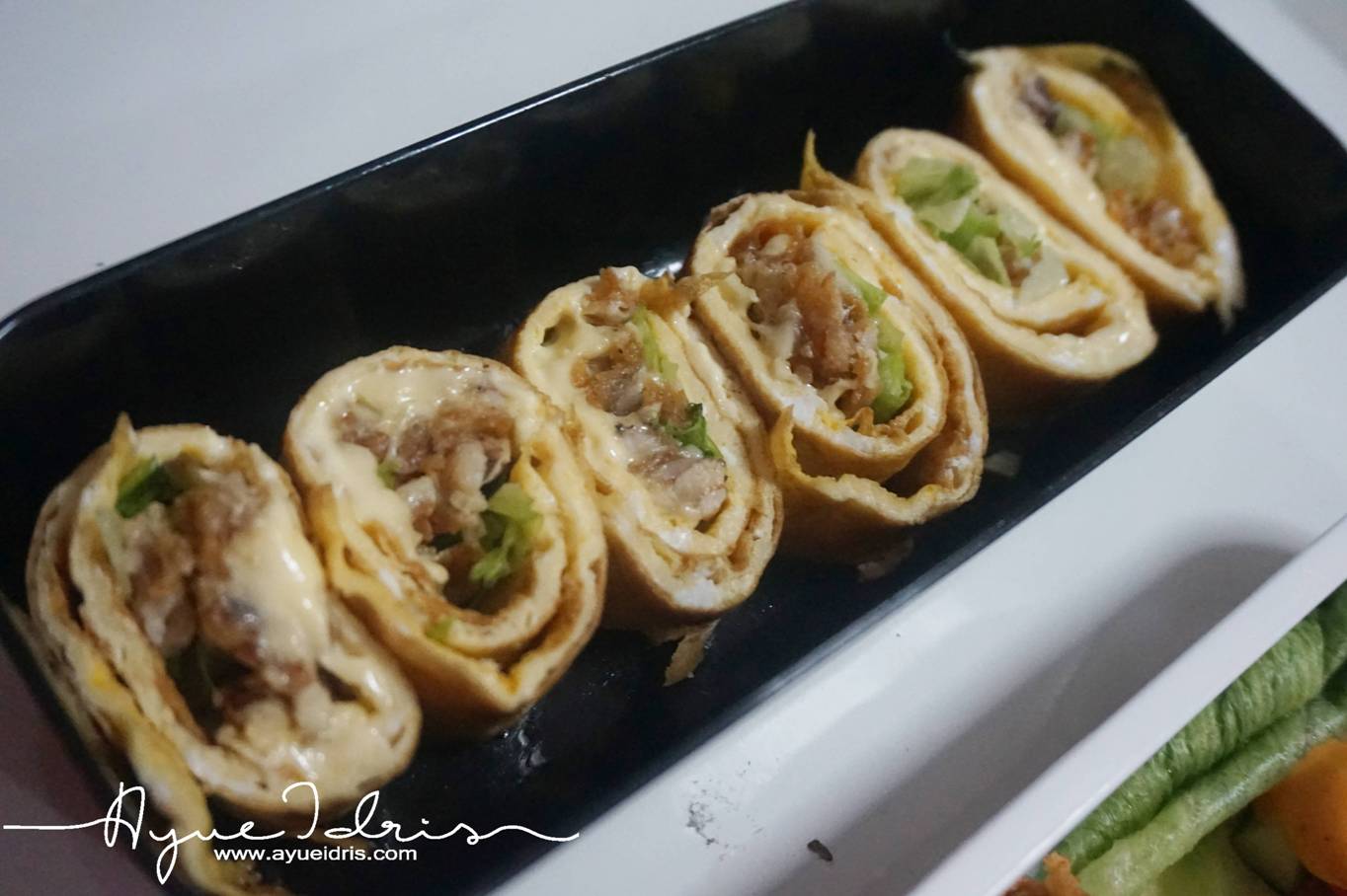 Menu Diet Atkins  Chicken Egg Roll - Ayue Idris