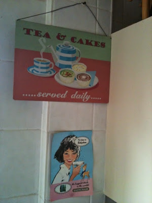 Tea and Cakes Sign, Babycham poster