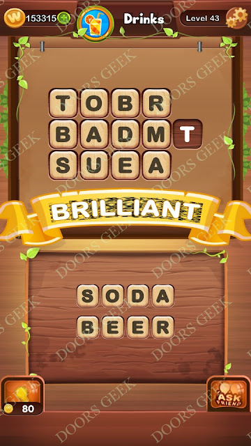 Word Bright Level 43 Answers, Cheats, Solutions, Walkthrough for android, iphone, ipad and ipod