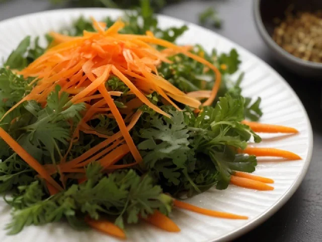 Fresh Carrot Top Salad