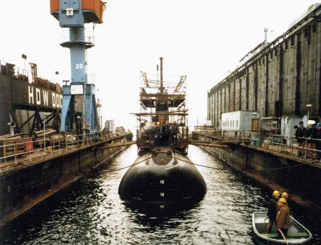 Recorrido Submarino BAP Arica Kiel Astilleros HDW 1983 1984 -  Foto:Juan Luis Vásquez Budge