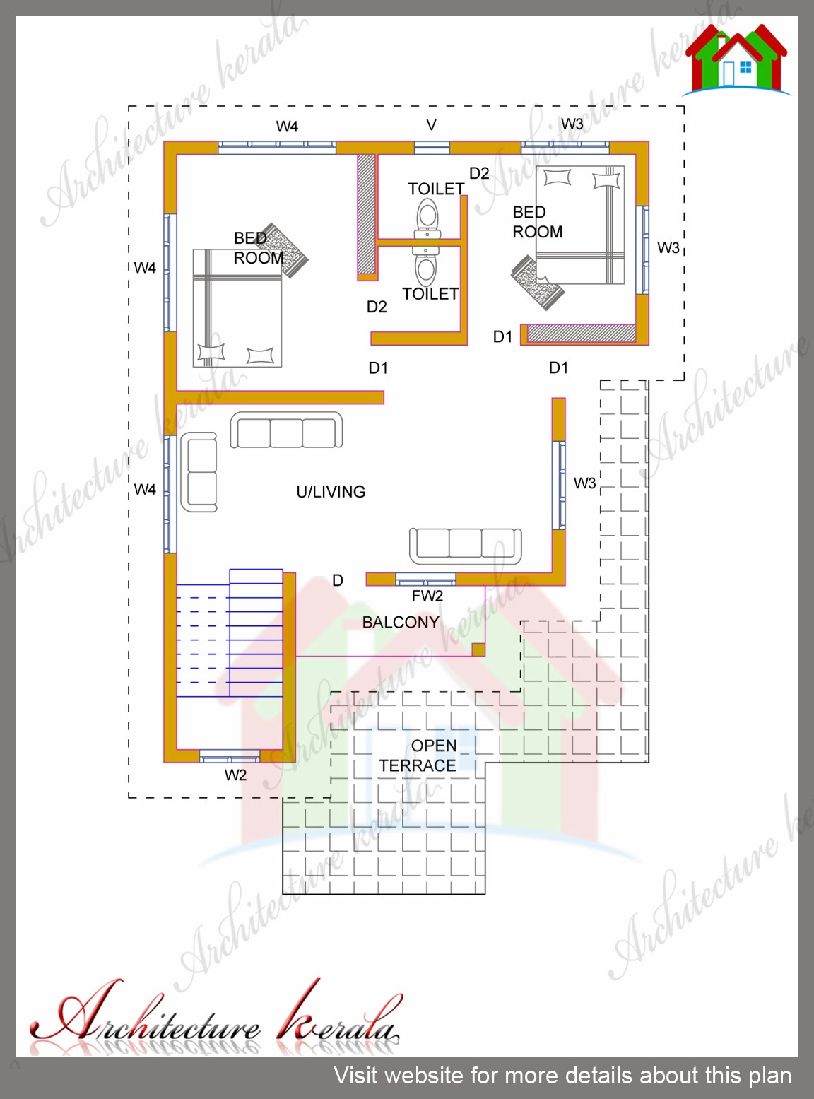 4 BHK KERALA  HOUSE  IN 1700 SQUARE FEET ARCHITECTURE KERALA 