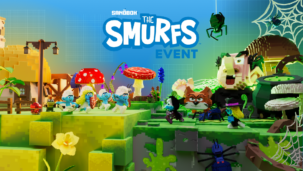 The Smurfs' 65th Anniversary Event in The Sandbox