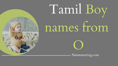Tamil boy baby names starting with O