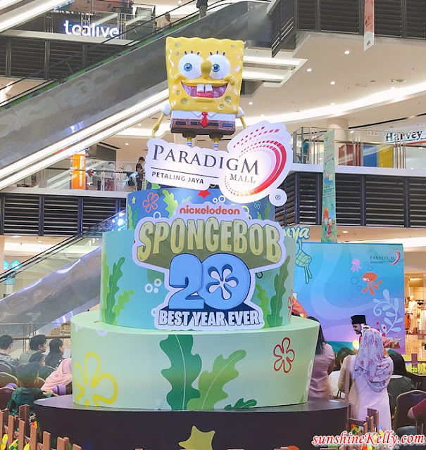 SpongeBob SquarePants, Patrick Star, Seronoknya Raya, Paradigm PJ, Paradigm JB, gatewat@klia2, raya 2019, malaysia shopping mall, shopping mall raya decor lifestyle 