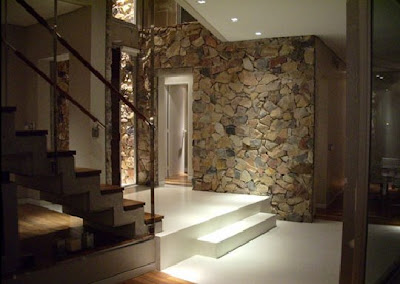 Contemporary Raw Stone & Wood Home Designs