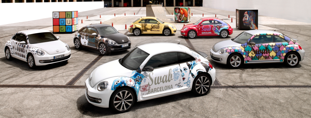 a collaboration with Volkswagen for the new collection of Beetles
