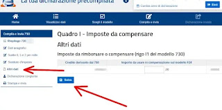 Modificare dichiarazione 730 precompilata - 5 scegliere come gestire credito e debito