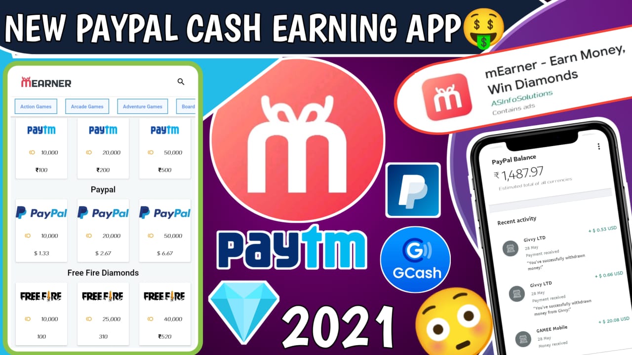 mEarner Earn Money Win Diamonds App Review