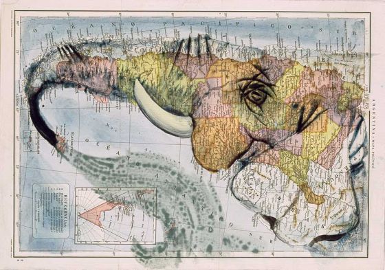 fernando vicente ilustrações pinturas mapas atlas animais figuras humanas