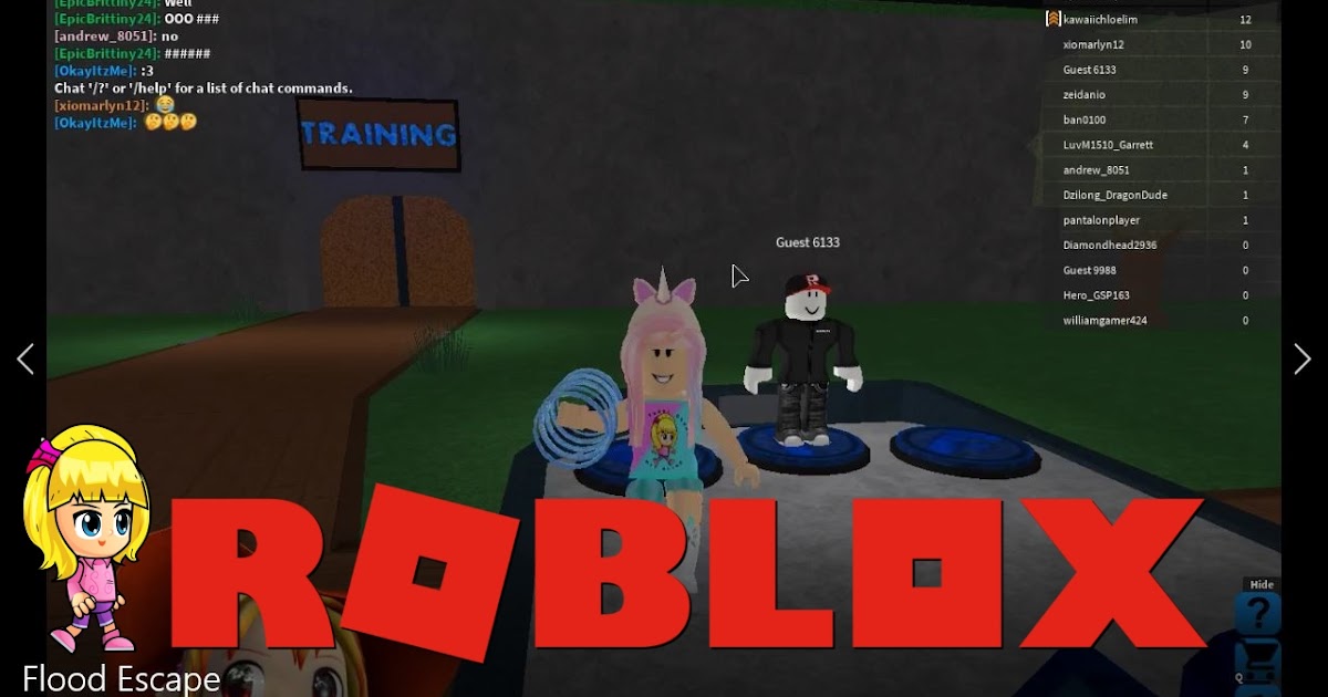 Roblox Flood Escape Gameplay Chloe Tuber - 